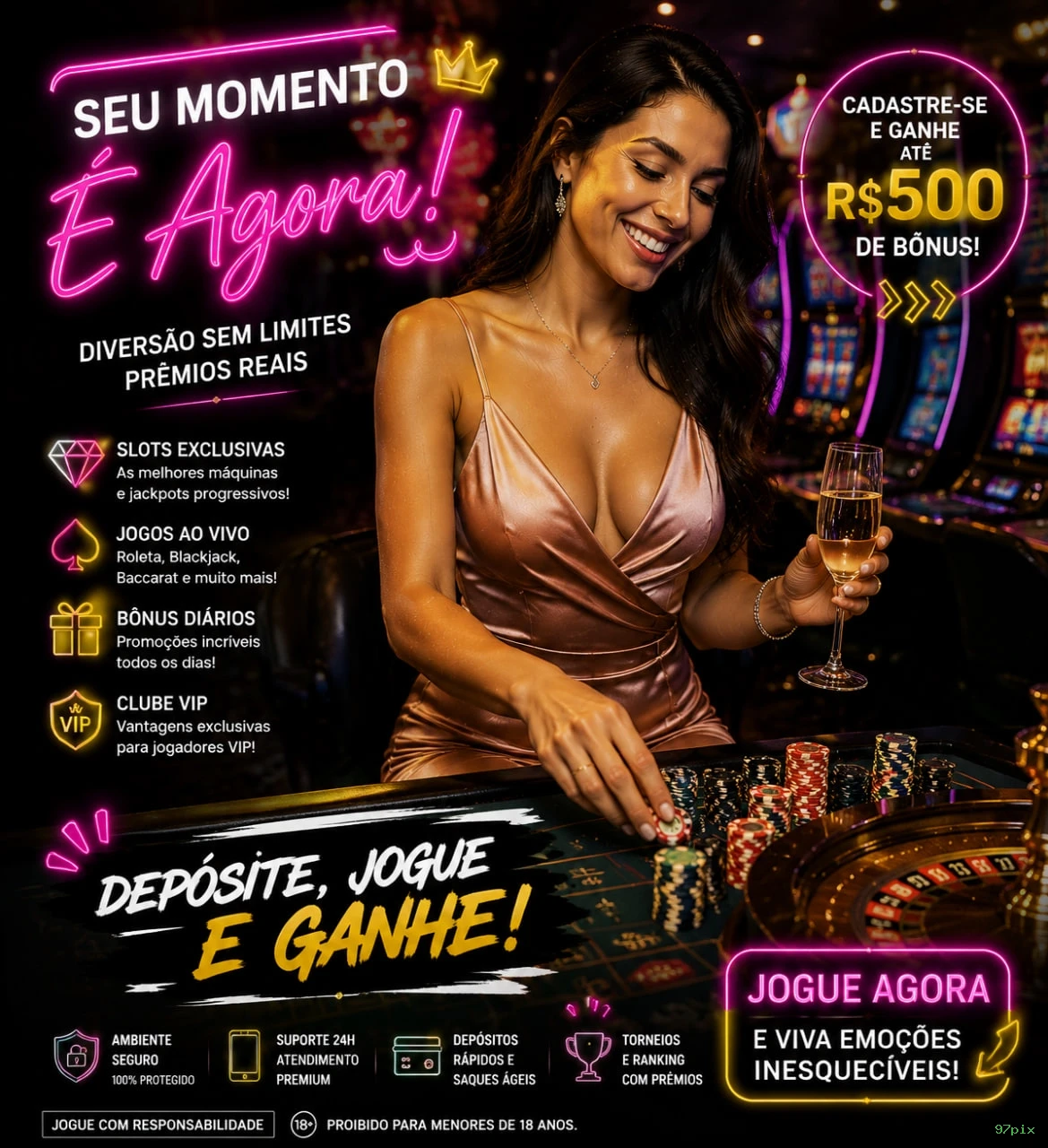 Interface do cassino ao vivo